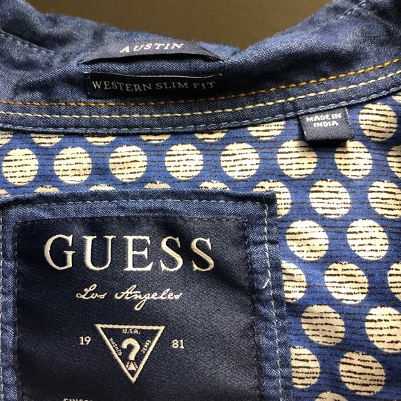 Guess 2 Tone Button Down - Picture 4 of 7
